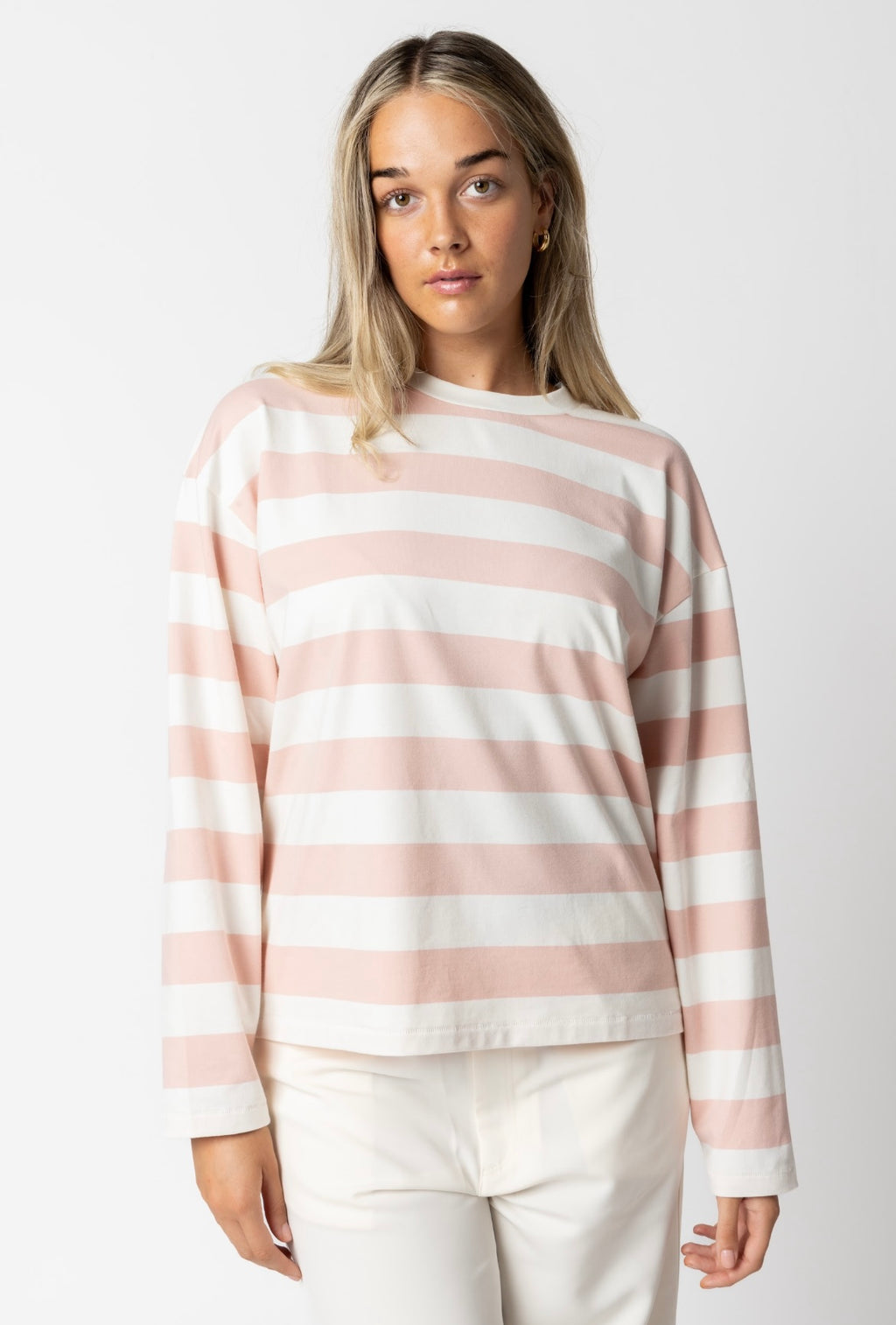 Candy Stripe long Sleeve Tee - Pink Coming Soon