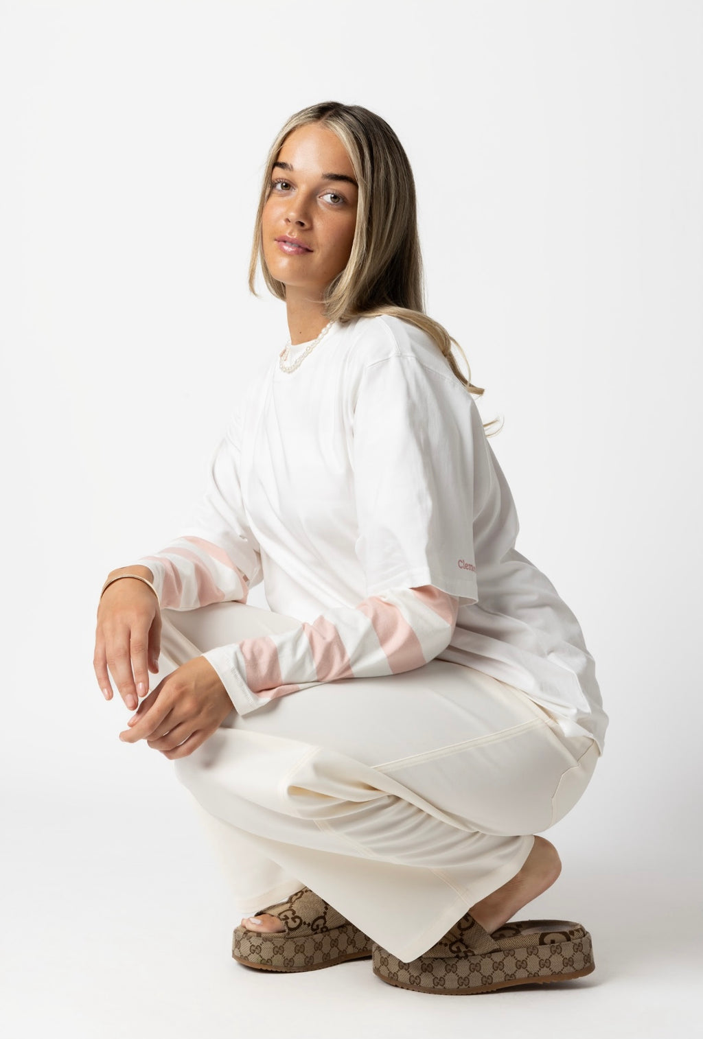 Candy Stripe long Sleeve Tee - Pink Coming Soon