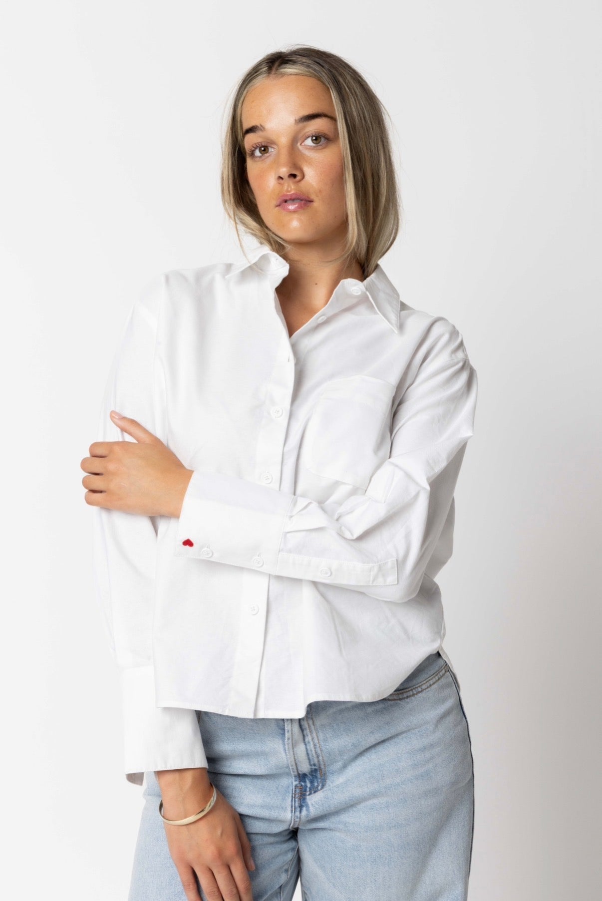 Heart On Your Sleeve Shirt - White