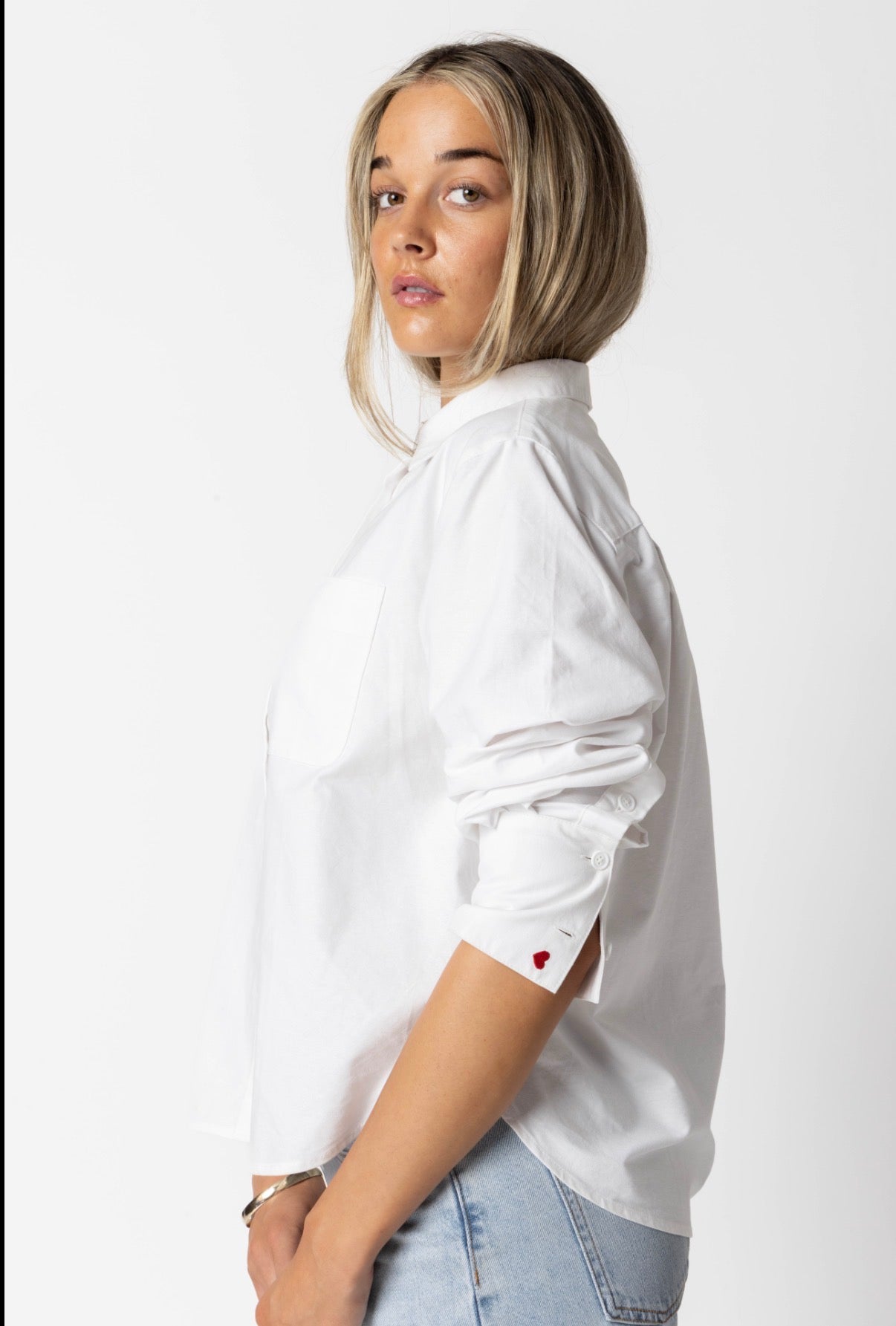 Heart On Your Sleeve Shirt - White